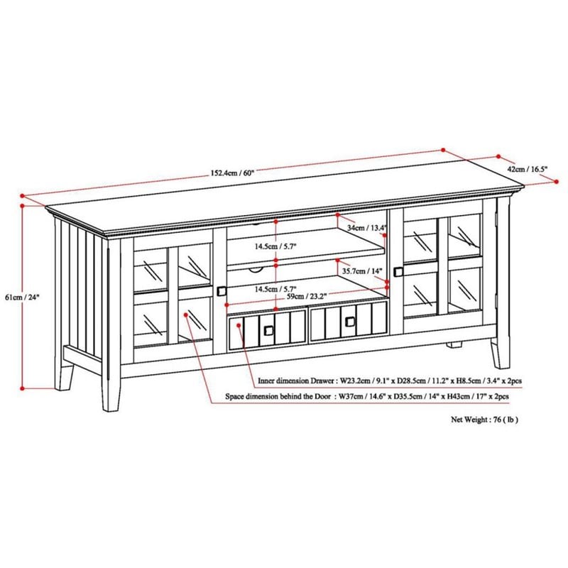 Trent Home Wood 60