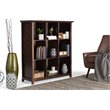Trent Home Wood Transitional 9 Cube Bookcase and Unit in Brunette Brown