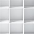 Trent Home Wood Transitional 9 Cube Bookcase and Unit in White