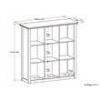 Trent Home Wood Transitional 9 Cube Bookcase and Unit in White