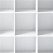 Trent Home Wood Transitional 9 Cube Bookcase and Unit in White