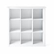 Trent Home Wood Transitional 9 Cube Bookcase and Unit in White