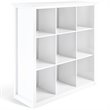 Trent Home Wood Transitional 9 Cube Bookcase and Unit in White