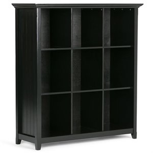 Trent Home Solid Pine Black Bookcase Rectangular Multipurpose 48&quot x 44&quot x 16&quot Assembly Required