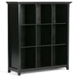 Trent Home Solid Pine Black Bookcase Rectangular Multipurpose 48