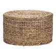 Trent Home Transitional Round Wicker/Rattan Coffee Table in Multi Brown