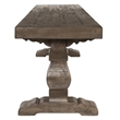 Trent Home Reclaimed Pine Weathered Brown Bench Rectangular Hand Carved 66