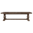 Trent Home Reclaimed Pine Weathered Brown Bench Rectangular Hand Carved 66