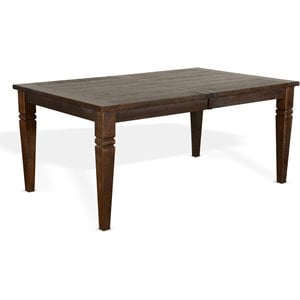Sunny Designs Homestead 90&quot Wood Extension Dining Table in Tobacco Leaf