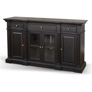 Sunny Designs Scottsdale 66&quot Transitional Mahogany Wood Buffet in Black Walnut