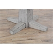 Alpine Gray Wood Game and Dining Table with Reversible Top