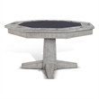 Alpine Gray Wood Game and Dining Table with Reversible Top