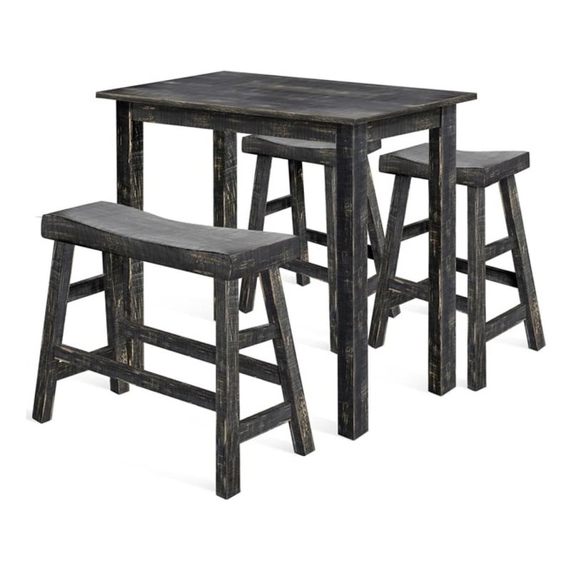 Marina Black Sand Pub Wood Table