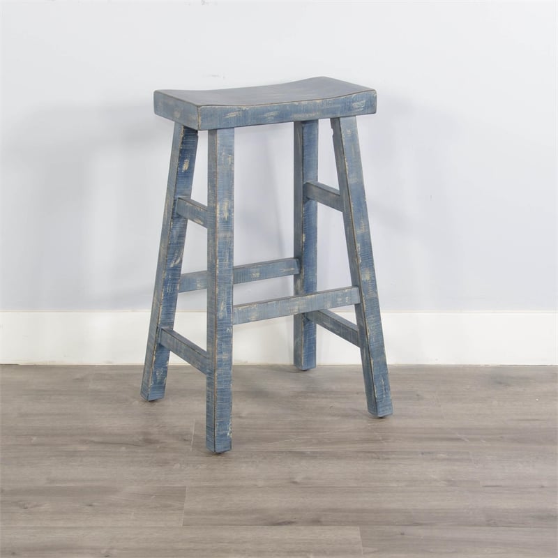 Marina Ocean Blue Pub Wood Table