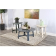 Sunny Designs Marina Farmhouse Mahogany Wood Coffee Table in Ocean Blue
