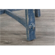 Sunny Designs Marina Farmhouse Mahogany Wood Coffee Table in Ocean Blue