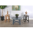 Sunny Designs Marina Farmhouse Mahogany Wood Coffee Table in Ocean Blue