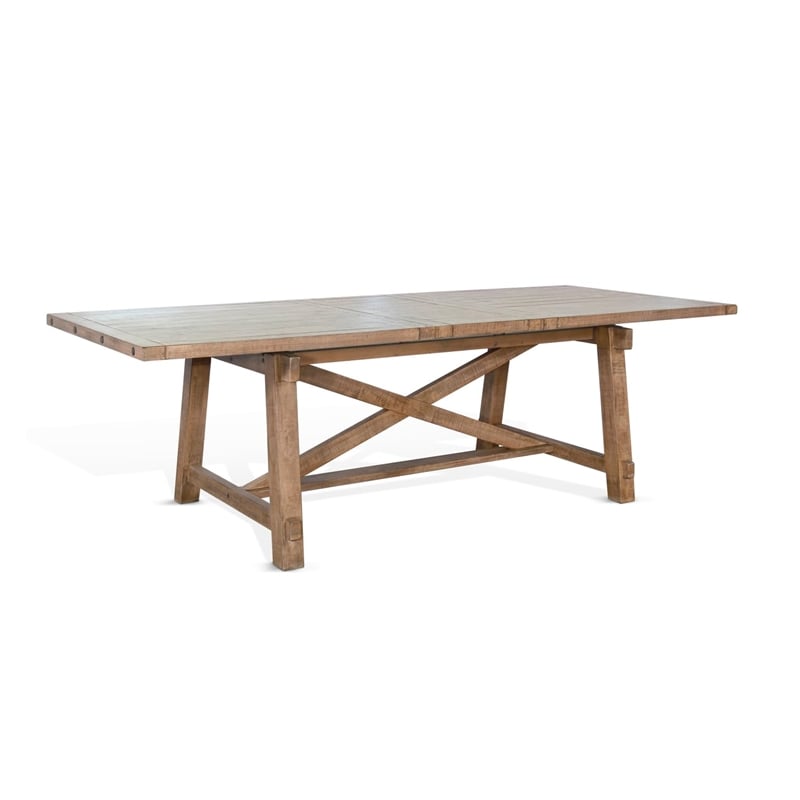 Sunny Designs Vivian Modern Mahogany Dining Tables in Desert Rock/Light Brown