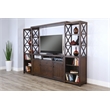 Sunny Designs Homestead Traditional Mahogany Entertainment Wall in Tobacco Leaf