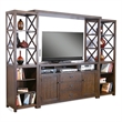 Sunny Designs Homestead Traditional Mahogany Entertainment Wall in Tobacco Leaf