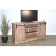 Sunny Designs Vivian Mahogany TV Console with Fireplace Option in Light Brown
