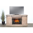 Sunny Designs Vivian Mahogany TV Console with Fireplace Option in Light Brown