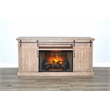 Sunny Designs Vivian Mahogany TV Console with Fireplace Option in Light Brown