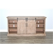 Sunny Designs Vivian Mahogany TV Console with Fireplace Option in Light Brown