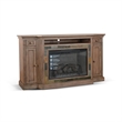 Sunny Designs Doe Valley Traditional Mahogany Wood TV Console in Buckskin/Brown