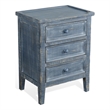 Sunny Designs Marina Ocean Blue Wood End Table