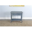 Sunny Designs Marina Ocean Blue Wood Side Table
