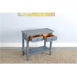 Sunny Designs Marina Ocean Blue Wood Side Table