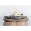 Sunny Designs Marina Black Sand Ottoman Tray