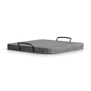 Sunny Designs Marina Black Sand Ottoman Tray
