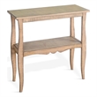 Sunny Designs Marina Oak Beach Pebble Solid Wood and Veneers Side Table