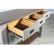 Sunny Designs Homestead Hills Alpine Grey Wood Server