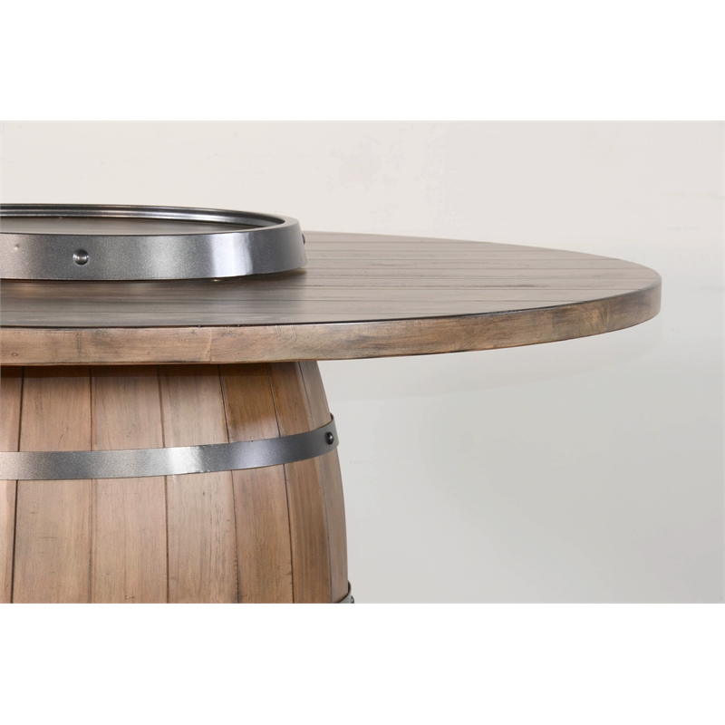 Sunny Designs Doe Valley Round Barrel Pub Table