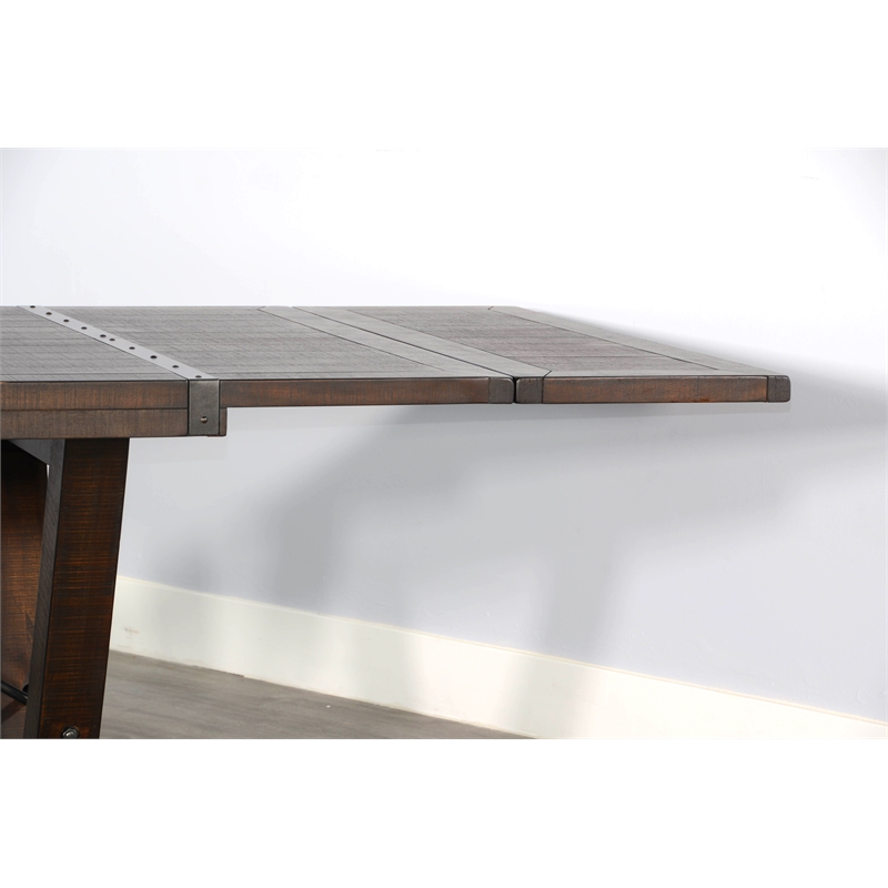 Sunny Designs Homestead Extension Table with Folding Leaves