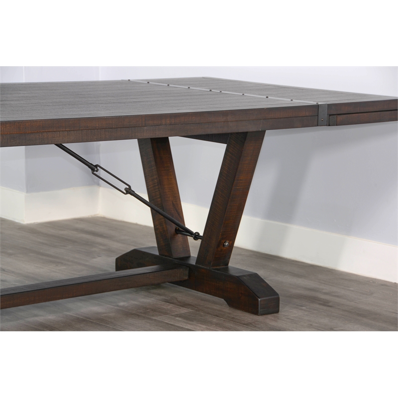 Sunny Designs Homestead Extension Table with Folding Leaves