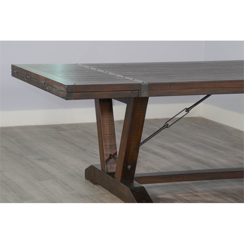 Sunny Designs Homestead Extension Table with Folding Leaves