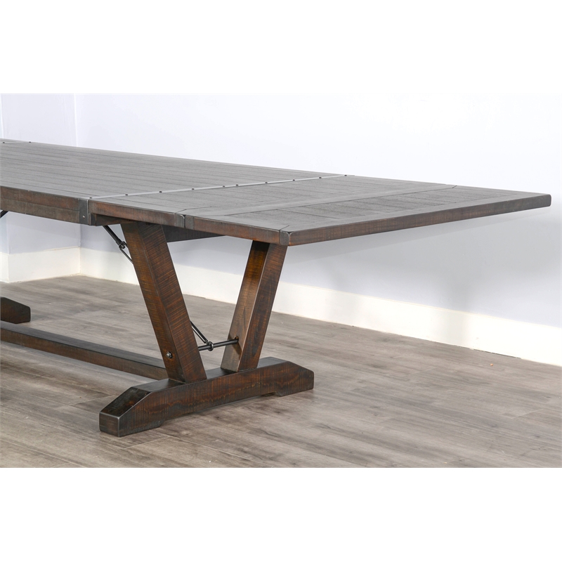 Sunny Designs Homestead Extension Table with Folding Leaves