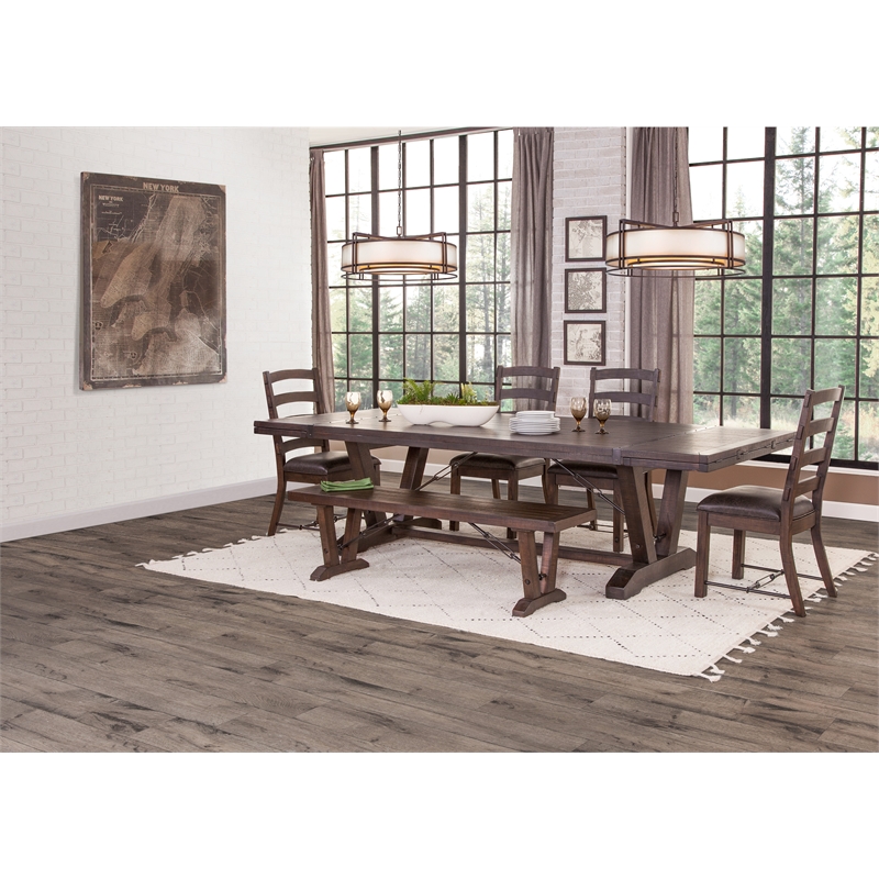Sunny Designs Homestead Extension Table with Folding Leaves