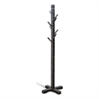 Sunny Designs Traditional Solid Wood Hat Rack with 8-Prong Hooks in Black Sand