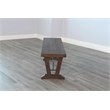 Sunny Designs Tobacco Leaf Wood Dining Bench with Turnbuckles