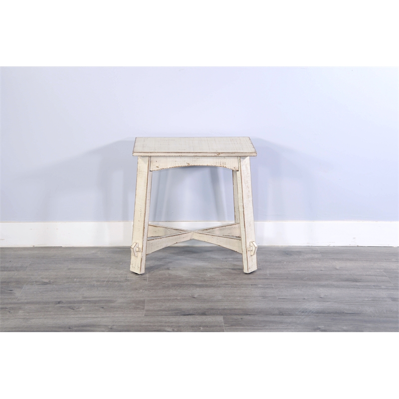 Sunny Designs White Sand Chair Side Table