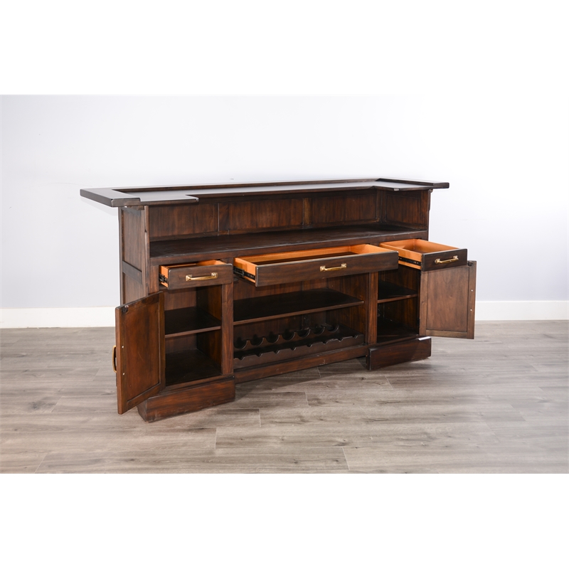 Coffee Bean Brown Wood Home Bar