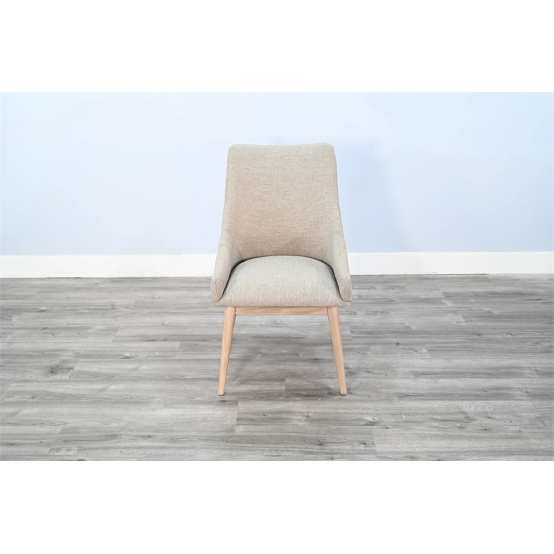 Sunny Designs Olivia Highback Cushioned Grey Dining Chair (Set of 2)