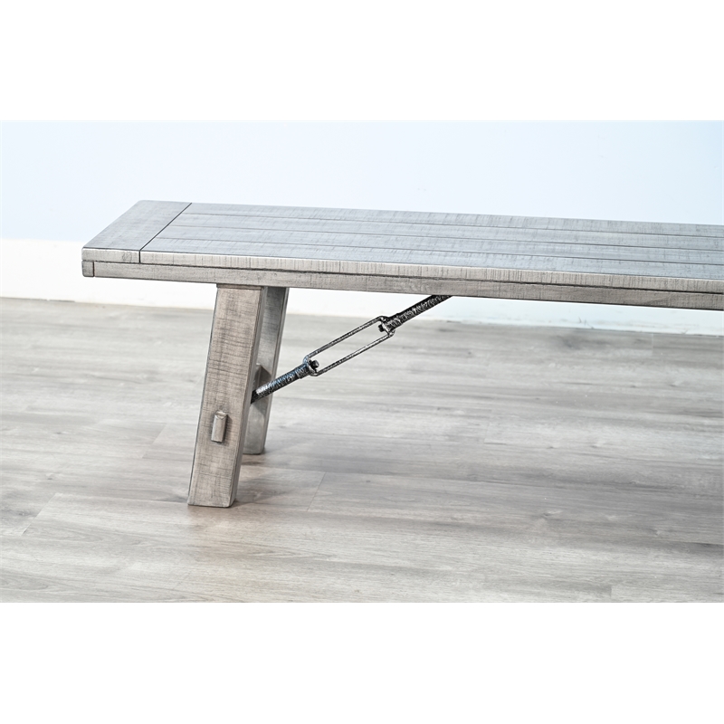 Sunny Designs Alpine Dining Bench with Turnbuckle