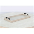 Sunny Designs Rectangular Tessa Wood Dining Table Tray