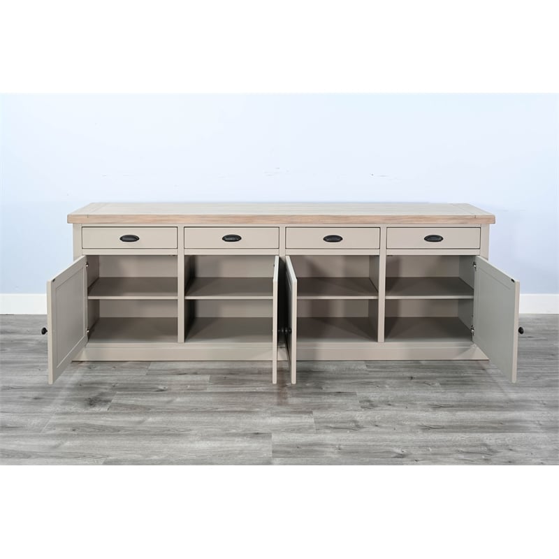 Sunny Designs Two Tone Wood Light Gray Server